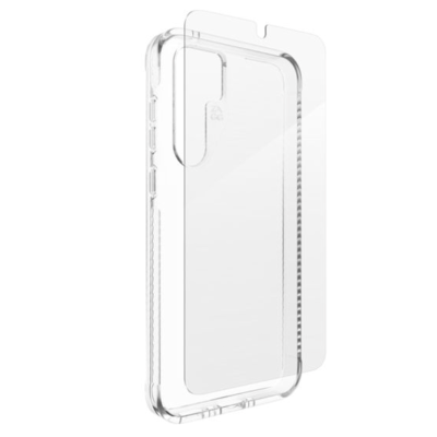 ZAGG Luxe Galaxy A35 5G Case & Screen Protector Bundle - Clear - Side View
