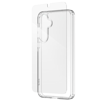 ZAGG Defence Galaxy A55 5G Glass Screen Protector & Clear Case Bundle - Clear