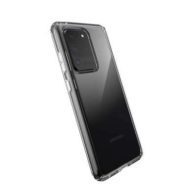 Speck Presidio Prefect-Clear Galaxy S20 Ultra Case - Clear - Back View