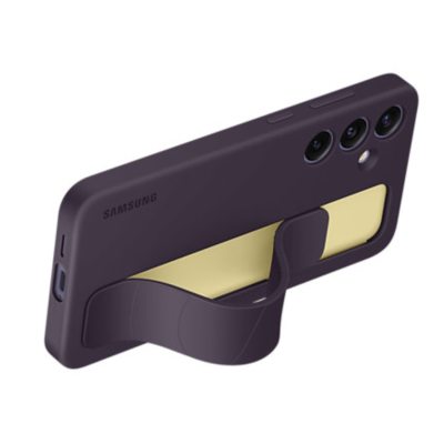 Samsung Standing Grip Galaxy 24 Case - Dark Violet - Stand View