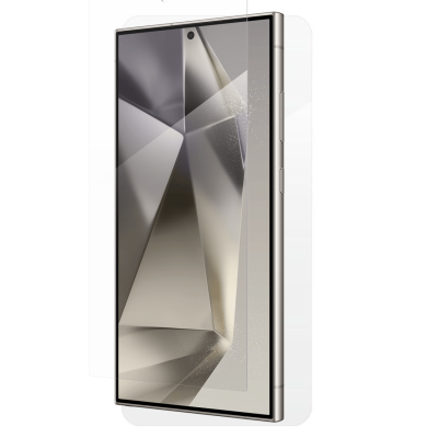 ZAGG InvisibleShield Glass Elite Tempered Glass Galaxy S24 Ultra Screen Protector - Clear - Side View