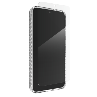 ZAGG Luxe Galaxy S25+ Case & Screen Protector Bundle - Clear - Front View