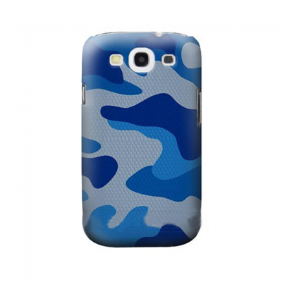 KOLAY Camouflage Galaxy S3 i9300 Case - Blue