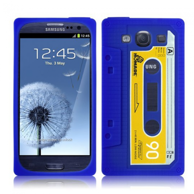 KOLAY Retro Cassette Galaxy S3 i9300 Case - Blue