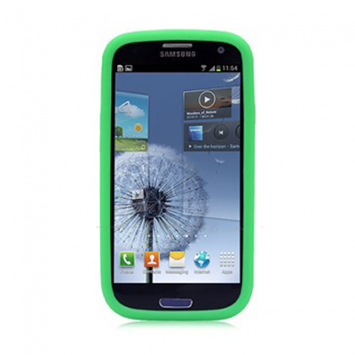 KOLAY GameBoy Galaxy S3 i9300 Case - Green - Front View