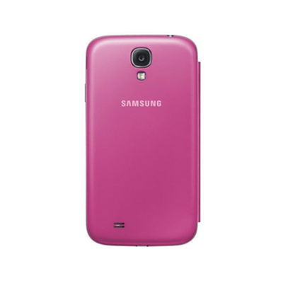 Official Samsung Galaxy S4 Mini Flip Cover - Pink - Back View