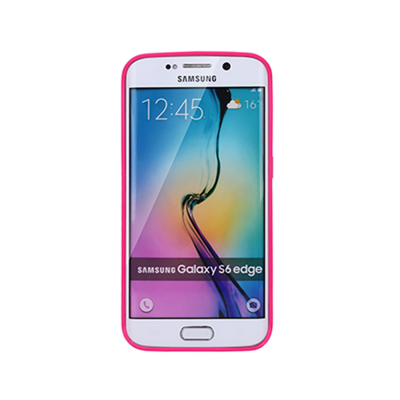 Ryse Frosted Back S6 Edge Frosted Back Case - Hot Pink - Front View