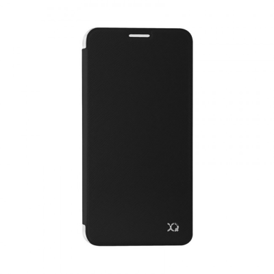 XQISIT Adour Flap Galaxy S7 EDGE Cover - Black