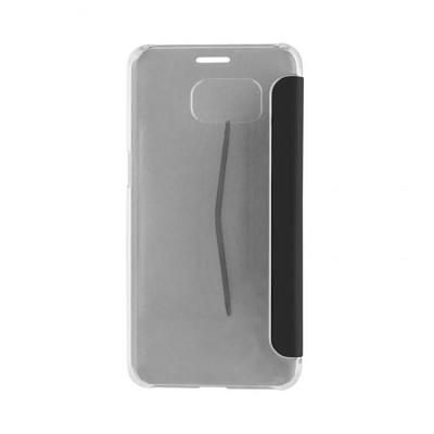 XQISIT Adour Flap Galaxy S7 Adour Flap Cover - Grey - Back View