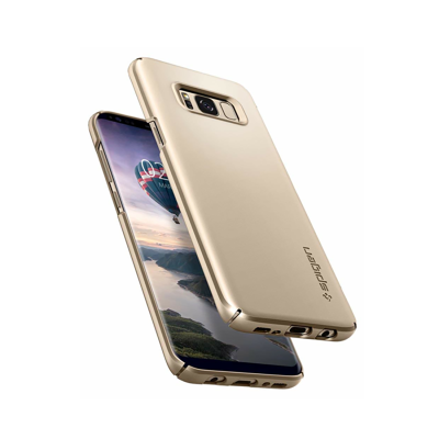 Spigen Thin Fit Galaxy S8 Plus Case - 571CS21674 - Gold Maple - Back View