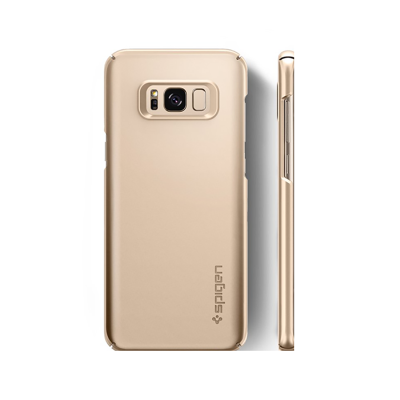 Spigen Thin Fit Galaxy S8 Plus Case - 571CS21674 - Gold Maple - Side View