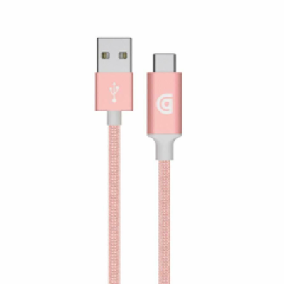 Griffin 1m Charge/Sync USB-A to USB-C Braided Connector - Rose Gold