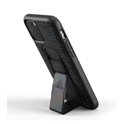 Adidas Grip iPhone 11 Pro Case - Black - Stand View