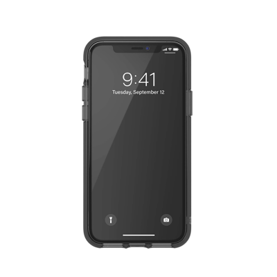 Adidas FW19 Protective Clear iPhone 11 Pro Case - Black and Clear - Front View