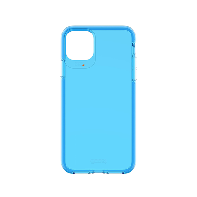 Gear4 Crystal Palace iPhone 11 Case - Neon Blue - Back View