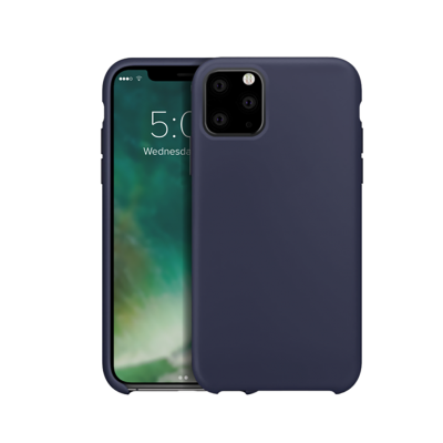 XQISIT Protective Silicone iPhone 11 Pro Max Case - Blue