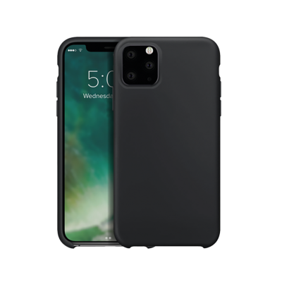 XQISIT Protective Silicone iPhone 11 Pro Max Case - Black