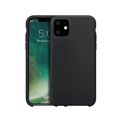 XQISIT Protective Silicone iPhone 11 Case - Black