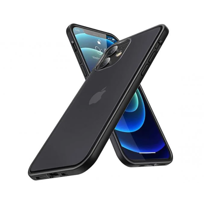 Humixx Shockproof Series iPhone 12 Mini Case - Clear Black