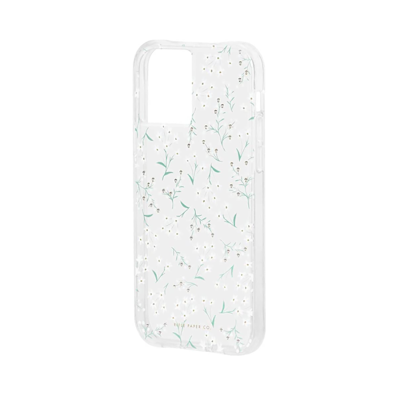 Rifle Paper Co. Mini Buds iPhone 12 Pro Max Case - Clear - Side View