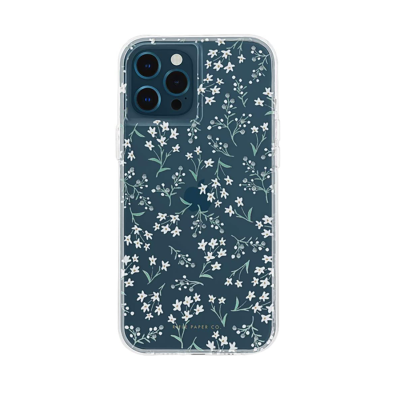 Rifle Paper Co. Mini Buds iPhone 12 Pro Max Case - Clear