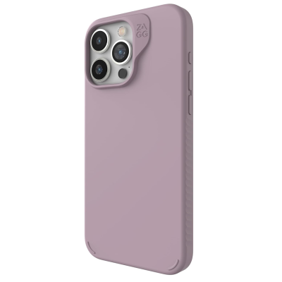 ZAGG Manhattan Snap iPhone 15 Pro Max Case - Lavender - Front View