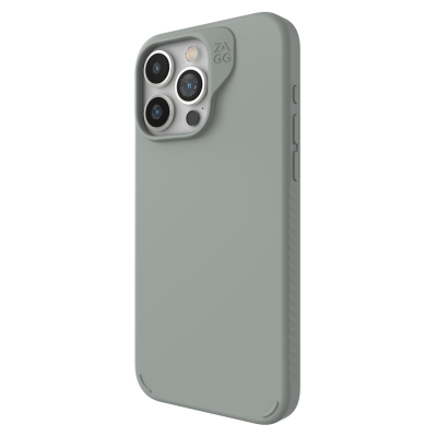 ZAGG Manhattan Snap iPhone 15 Pro Max Case - Sage - Back View