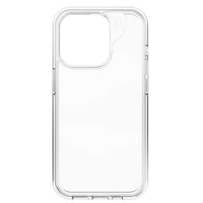 ZAGG Crystal Palace iPhone 15 Pro Case - Clear - Back View
