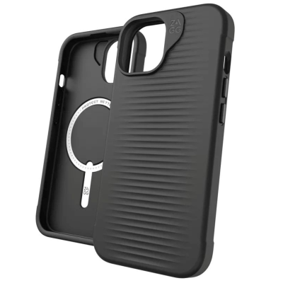 ZAGG Luxe Snap iPhone 15 Pro Case - Black - Side View