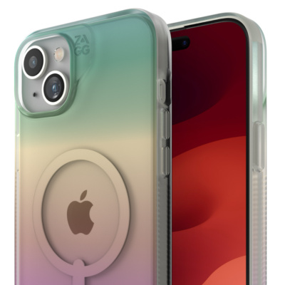 ZAGG Milan Snap iPhone 15 Pro Case - Iridescent - Front View