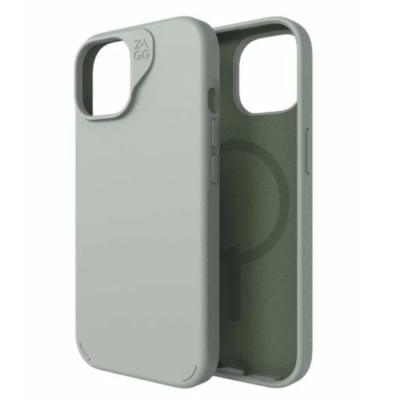 ZAGG Manhattan Snap iPhone 15 / 14 / 13 Case - Sage - Side View