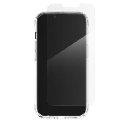 ZAGG Luxe iPhone 16e / 14 / 13 Case & Screen Protector Bundle - Clear - Front View