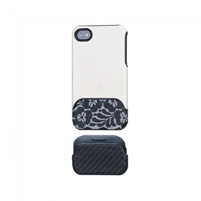 Glam Rox Night & Day iPhone 4 / 4S Case - White and Black