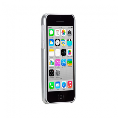 Case Mate Glimmer iPhone  5c Case - Silver - Side View