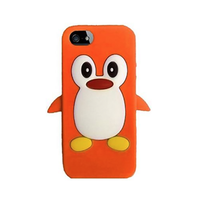 KOLAY Penguin Silicone iPhone 5 / 5S / SE Case - Orange