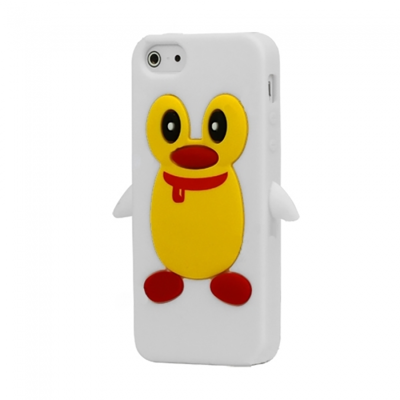 KOLAY Penguin Silicone iPhone 5 / 5S / SE Case - White