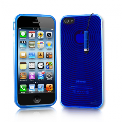 KOLAY Swirl Gel iPhone SE (2016) / 5S / 5 Case - Blue