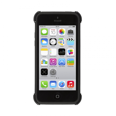 Case-It Rugged Life iPhone 5c Case - Black - Front View