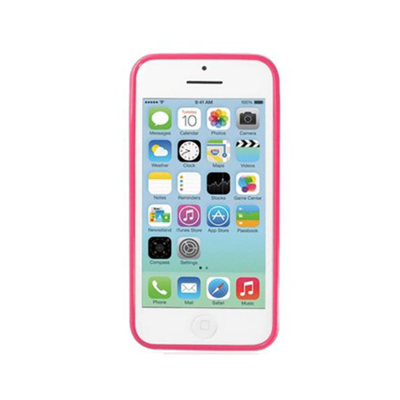 Ryse Frosted Back iPhone 5c Case - Hot Pink - Back View