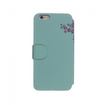 Trendz Oriential Folio iPhone 5c Case - Green - Back View