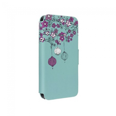 Trendz Oriential Folio iPhone 5c Case - Green - Side View