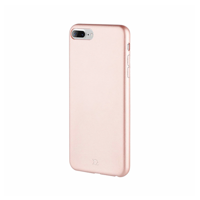 XQISIT iPlate Gimone iPhone 8 Plus / 7 Plus Case - Rose Gold - Side View