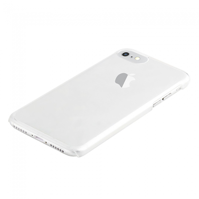 XQISIT iPlate Glossy iPhone 8 Plus / 7 Plus Case - Clear - Side View