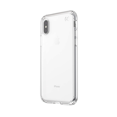 Speck Presido Stay Clear iPhone XS / X Case - Clear - Back View