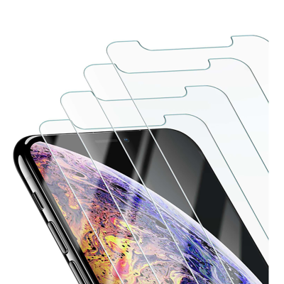 Beikell 4 Pack Tempered Glass iPhone XS Max Screen Protector - Clear