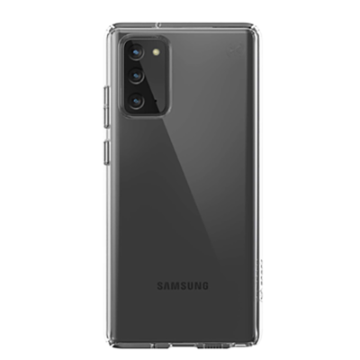 Speck Presidio Prefect-Clear Galaxy Note 20 5G Case - Clear - Back View