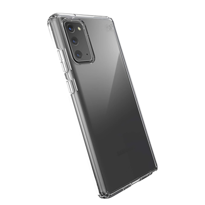 Speck Presidio Prefect-Clear Galaxy Note 20 5G Case - Clear - Side View