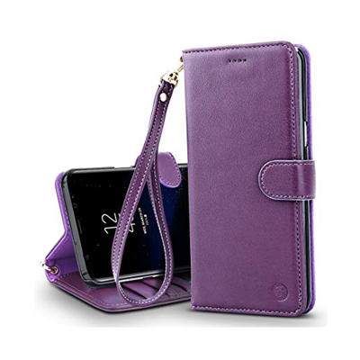 Belk Elegant Concise Book Galaxy Note 8 Case - Purple