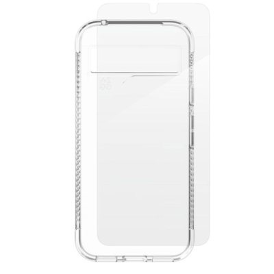 ZAGG Luxe Pixel 8a Case & Screen Protector Bundle - Clear - Front View