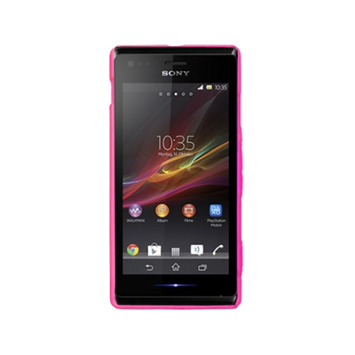 Ryse S-Line Gel Xperia M Case - Pink - Front View